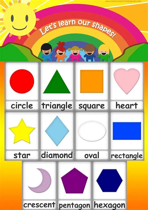 Shape Flashcards Teach Shapes Free Printable Flashcards And Posters