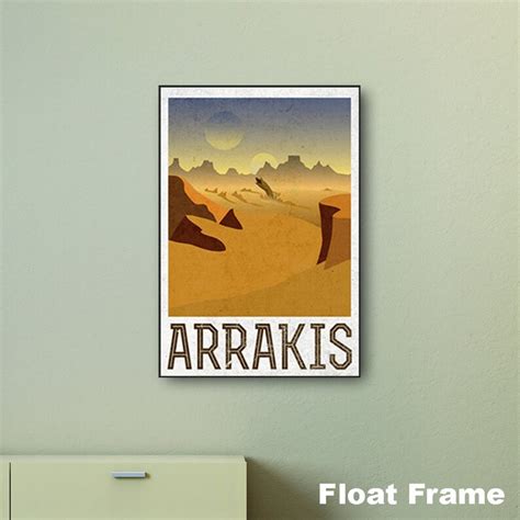 Dune Arrakis Fictional Travel Print Wall Art Choose Either Etsy Uk