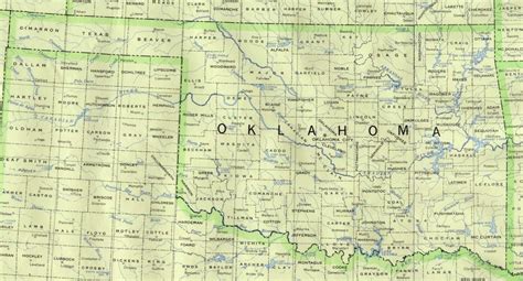 Oklahoma Maps Perry Casta Eda Map Collection Ut Library Online Road Map Of Texas And