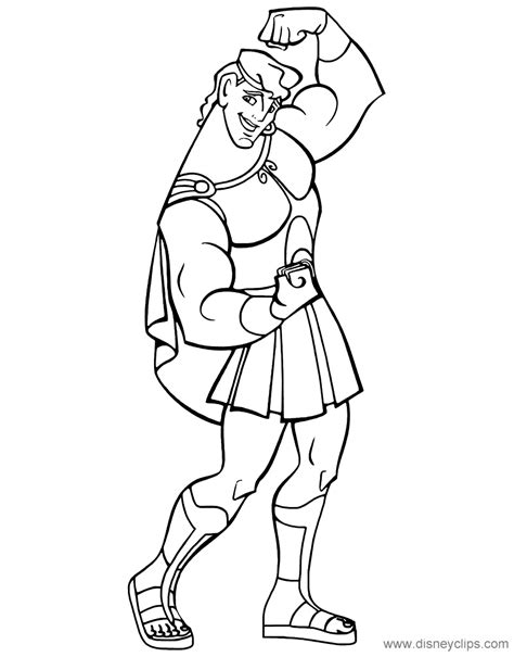 The Great Hercules Cartoon Coloring Pages Cartoon Coloring Pages