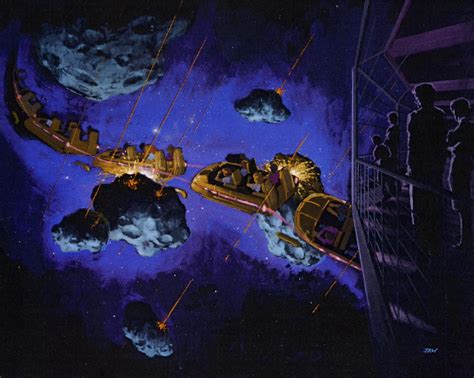 Concept Art For The Jules Verne Inspired Iteration Of Space Mountain At