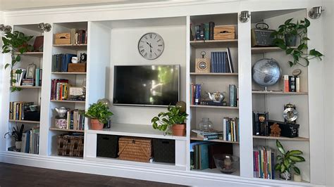 An Ikea Billy Bookcase Hack Inspired This Cute Media Wall Diy Real Homes