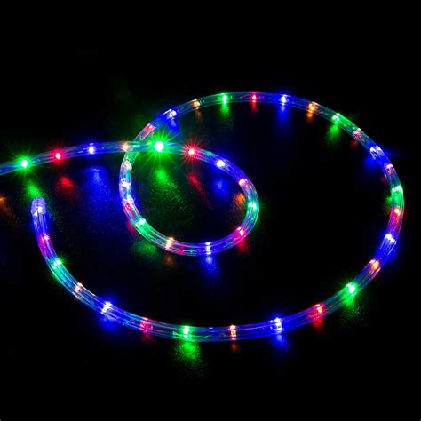 150 Rgb Multi Color Led Rope Light Home Outdoor Christmas Lighting