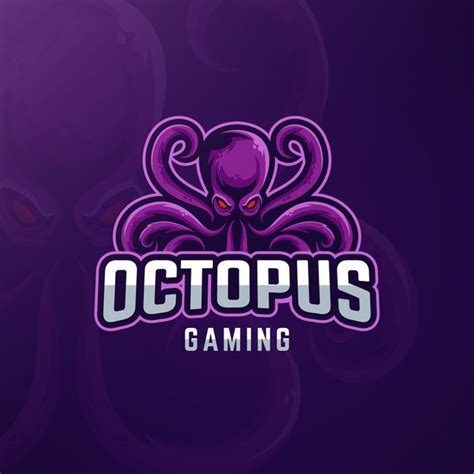 Gaming Logo Design With Octopus Free Vector Zonic Design Download