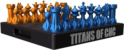 Download Titan Chess Set Image Titans Of Cnc Chess Full Size Png