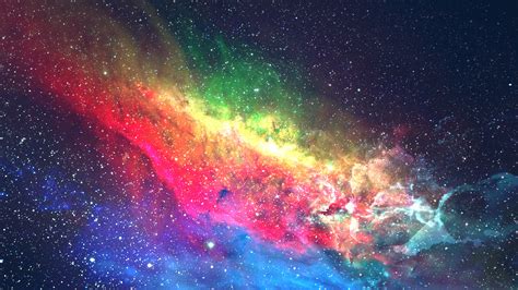 Colorful Galaxy Space Digital Art Wallpaper Colorful Galaxy