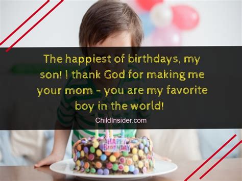 Birthdays give parents a wonderful opportunity to express their love for their little boys. 50 Best Birthday Quotes & Wishes for Son from Mother ...