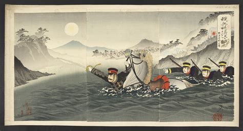 24 Oct 1894 Japanese forces cross the Yalu River | The Sino-Japanese ...