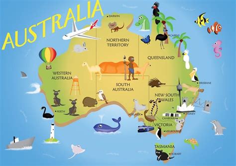 Australia For Kids Australia Map Maps For Kids