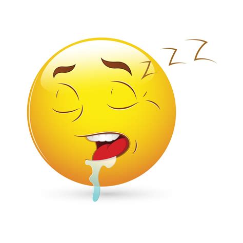 Smiley Emoticons Face Vector Sleeping Expression Royalty Free Stock
