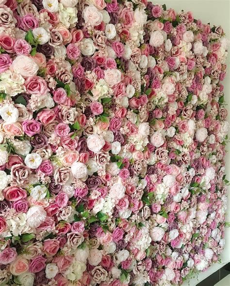 Artificial Flower Wall Backdrop For Wedding Arrangement Etsy