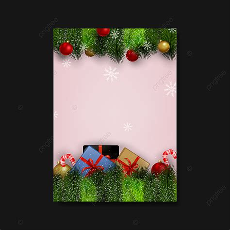 christmas blank flyer template simple design background