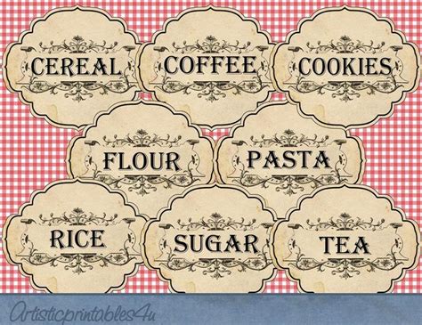 Free Editable Printable Kitchen Pantry Labels For Storage Free