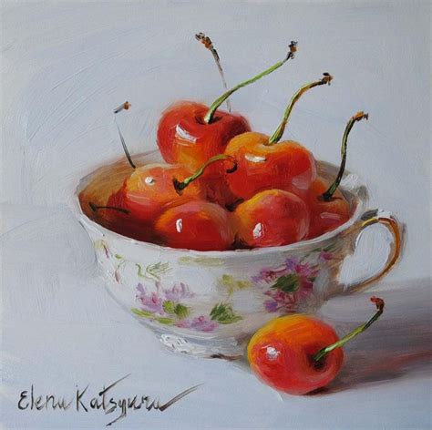 Daily Paintworks Original Fine Art Elena Katsyura Fruit Painting