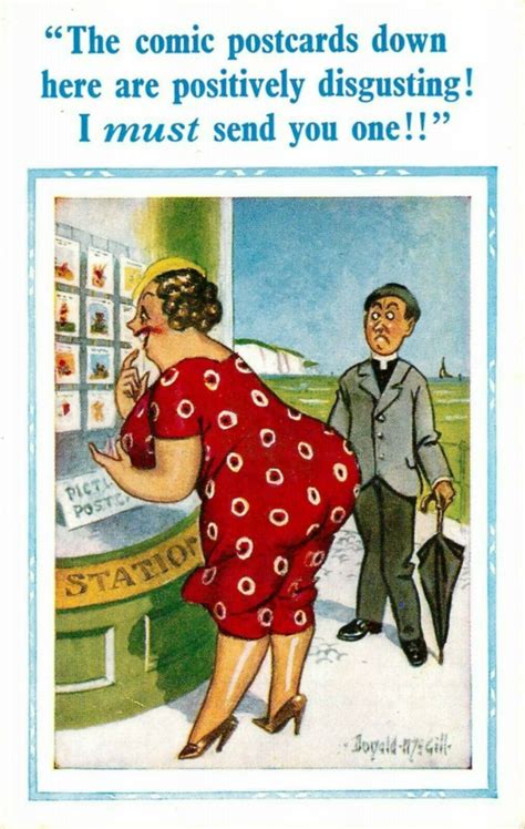 30 Humorous Comic Fat Lady Postcards By Donald Mcgill From The Early 20th Century ~ Vintage Everyday