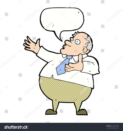 Cartoon Fat Boss Stock Vector Royalty Free 243005563 Shutterstock