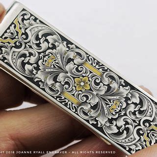 The clip does not hold coins. Tiffany Money Clip - Sterling Silver... Another wonderful project I thoroughly enjoyed engraving ...