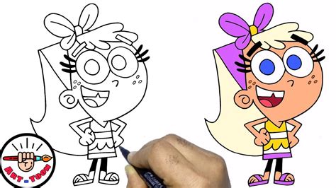 How To Draw Chloe From Fairly Odd Parents Step By Step Easy Youtube