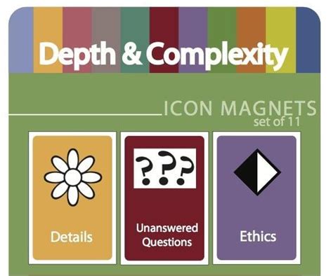 Jte 28 Depth And Complexity Icon Magnets The Center For Depth And