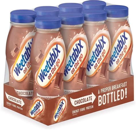 Weetabix On The Go Chocolate Breakfast Drink 250 Ml Pack Of 8