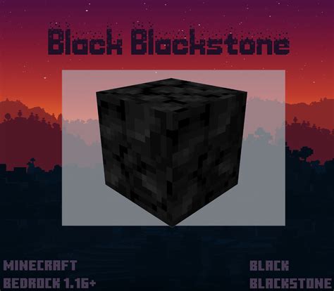 Black Blackstone Bedrock Edition Minecraft Texture Pack