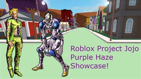 Roblox Project Jojo Purple Haze Showcase Youtube