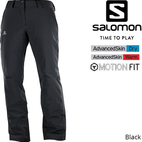 Salomon Women Icemania Pant Black Lockwoods Ski And Outdoor