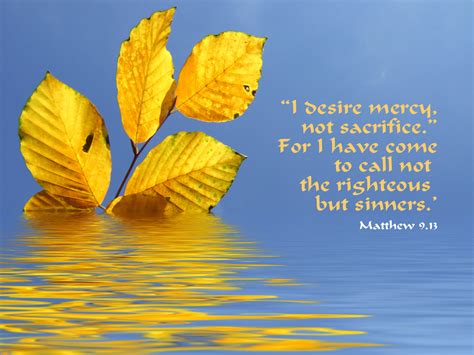 Matthew 913 Poster I Desire Mercy Not Sacrifice For I Have Come