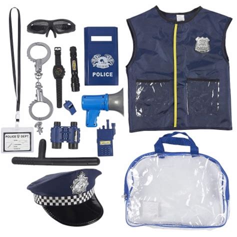 Halloween Costumes For Kids Police Officer Uniform Costume 13 Pieces