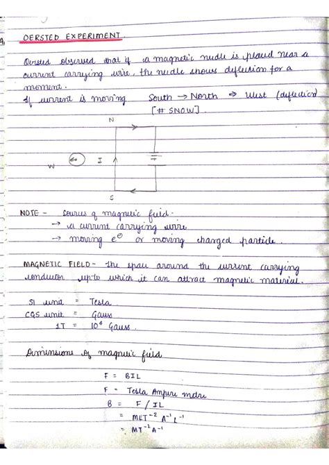 Electricity Handwritten Notes For Class Science Physics Notes Hot Sex