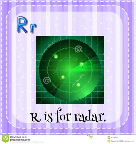 Alphabet R Is For Radar Stock Vector Illustration Of Graph 59124370