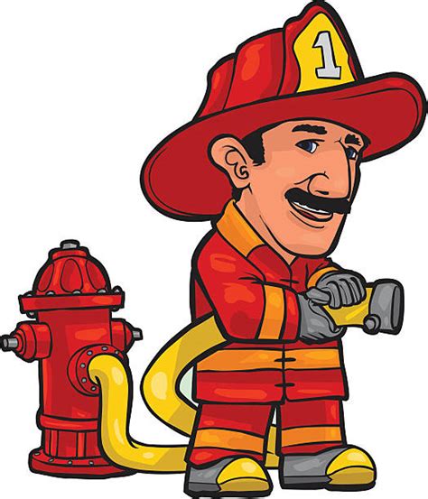 Clip Art Of A Fireman Hats Illustrations Royalty Free Vector Graphics