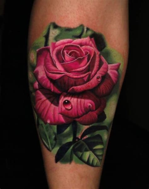 Tatuajes De Rosas A Color Todos Los Colores 347 Fotos Tatuajes De