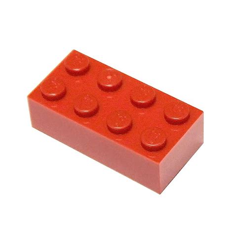 Lego Parts And Pieces Red Bright Red 2x4 Brick X10 Toys