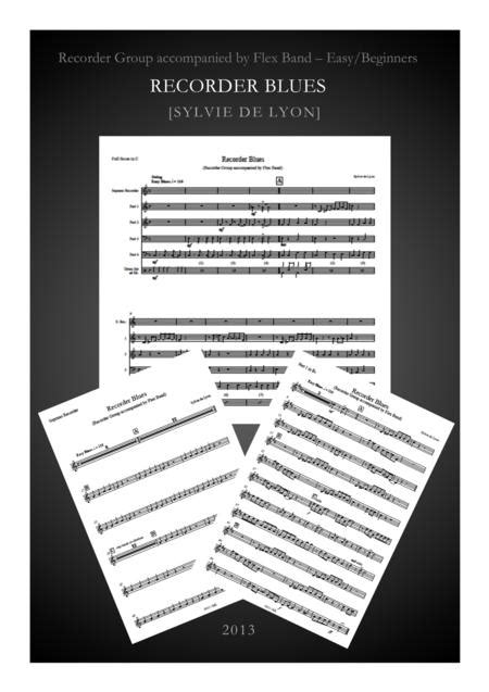 Recorder Blues By Sylvie De Lyon Digital Sheet Music For Score And