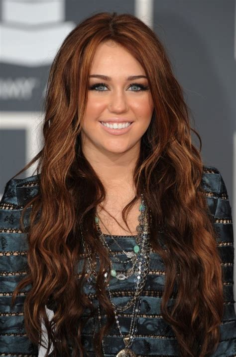 Miley Cyrus Long Red Hairstyle 2012 2013 Hair Color Trends