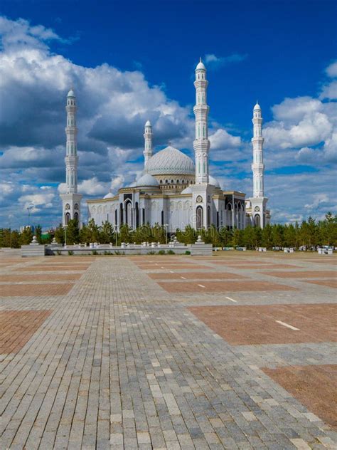 Hazrat Sultan Mosque Nur Sultan Kazakhstan Stock Photo Image Of