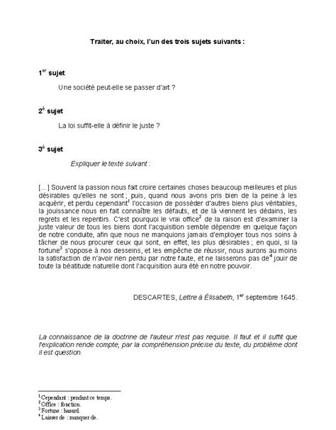Descartes Discours De La Méthode Corrigé - Exemple D Explication De Texte En Philo - Texte Préféré