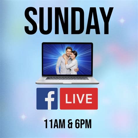 Copy Of Facebook Live Online Church Flyer Template Postermywall