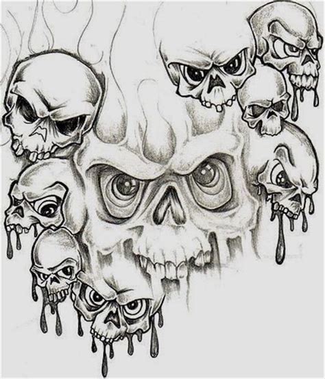 Skull Tattoo Outline Best Tattoo Ideas