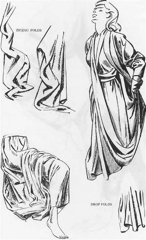 Drawing Clothing Folds And Drapery Wrinkles With Folding And Shadows Of