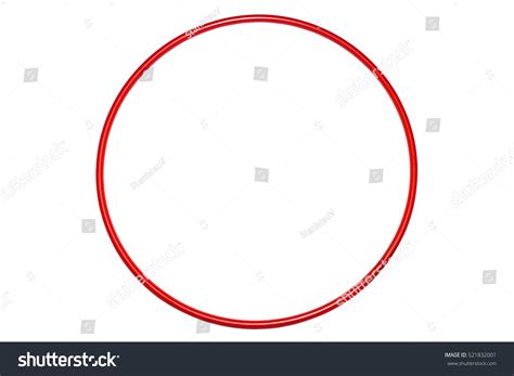 Hula Hoop Red Isolated On White Stock Photo 521832001 Shutterstock