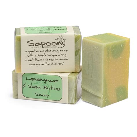 Lemongrass And Shea Butter Soap Sapooni Handmade Soaps And Skincare