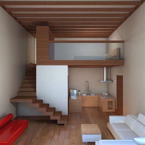 Interior 003 Mini Loft Interiores De Casas Pequenas Apartamentos