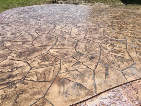 Orchard Stone With Roman Slate Stamped Concrete Patio By Sierra