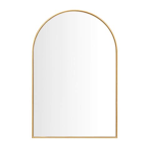 Home Decorators Collection Medium Arched Gold Classic Accent Mirror 35