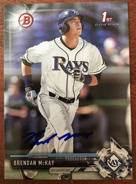 302followerssportscardgiant_store(29579sportscardgiant_store's feedback score is 29579) 100.0%sportscardgiant_store has 100 we are the best place for all your sports card needs!! Details about BRENDAN McKAY 2017 BOWMAN DRAFT PROSPECT ...