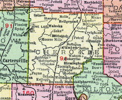 35 Map Of Cherokee County Ga Maps Database Source