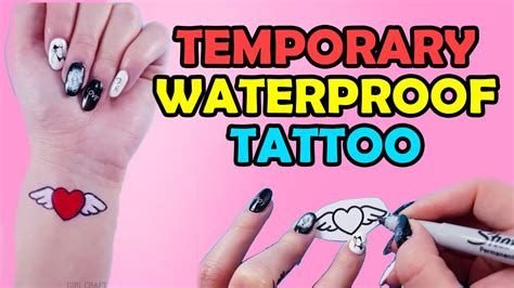How To Make A Temporary Waterproof Tattoo Youtube