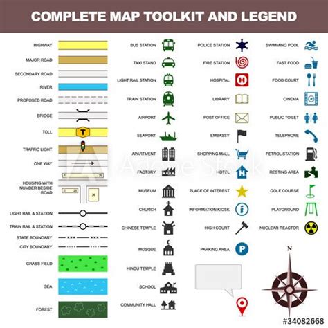 Map Icon Legend Symbol Sign Toolkit Element In 2021 Legend Symbol